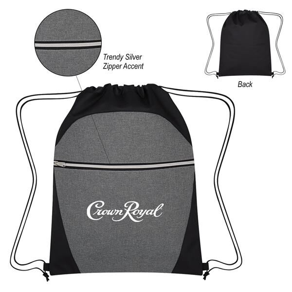 Main Product Image for Heathered Two-Tone Drawstring Sports Pack