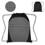 Buy Heathered Two-Tone Drawstring Sports Pack