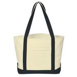 Heavy Cotton Canvas Boat Tote Bag -  