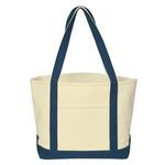 Heavy Cotton Canvas Boat Tote Bag -  