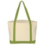 Heavy Cotton Canvas Boat Tote Bag -  