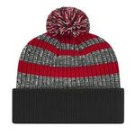 Heavy Ribbed Knit Cap with Cuff -  