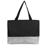 Heritage Quilted Tote Bag - Black With Gray