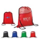 Buy Hexagon Pattern Non-Woven Drawstring Backpack