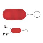 Hideaway 3-In-1 Charging Cable & Bottle Opener - Red