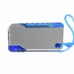 Hideaway Luggage Tag And Pen - Medium Blue