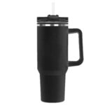 Hippo Lite Mug & Straw Lid with Twist Closure - 40 oz. - Black