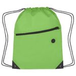 Hit Sports Pack With Front Zipper - Lime