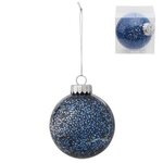 Holiday Glitz Ornament - Blue