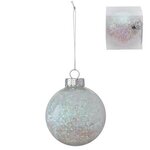 Holiday Glitz Ornament - Pearl