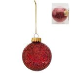 Holiday Glitz Ornament - Red