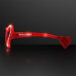 Holiday Hearts Light Up Candy Cane Glasses -  