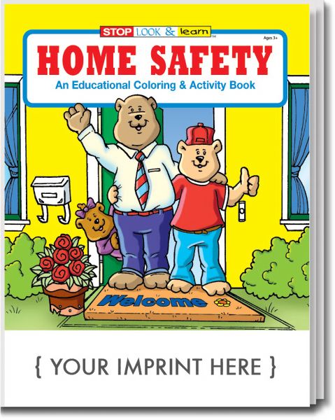Main Product Image for Home Safety Coloring And Activity Book USA Made