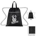 Honeycomb Non-Woven Drawstring Bag -  