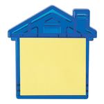 House Clip With Sticky Notes - Translucent Blue