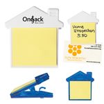 Buy Custom Printed House Clip With Sticky Notes