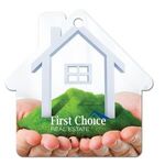 House Shaped Luggage Tag - White