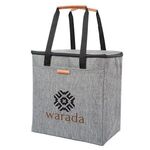 Huntington Heathered Cooler Tote Bag - Heather Gray