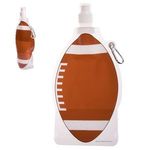 HydroPouch!(TM) 22 oz. Football Collapsible Water Bottle - Brown