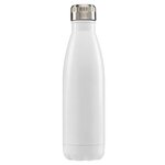 Ibiza - 17 oz. Double-Wall Stainless Bottle - Laser - White