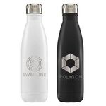 Ibiza - 17 oz. Double-Wall Stainless Bottle - Laser - White