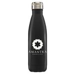 Ibiza - 17oz. Double Wall Stainless Bottle - Silkscreen - Black