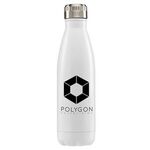 Ibiza - 17oz. Double Wall Stainless Bottle - Silkscreen - White