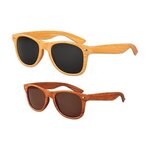 Iconic Dark "Wood" Grain Sunglasses -  