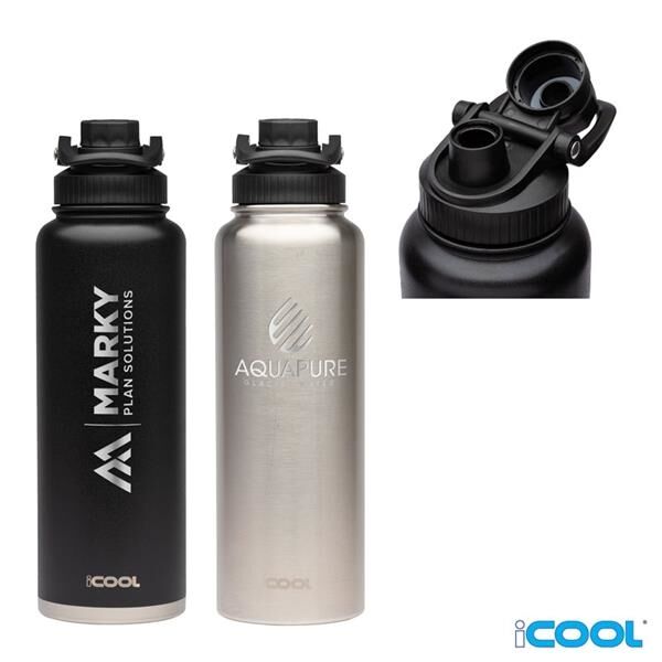 Main Product Image for iCOOL(R) Durango 40 oz. Double Wall Stainless Steel Water Bottle