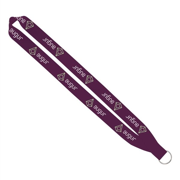 Main Product Image for Import Rush 1" Dye-Sublimated Lanyard with Sewn Silver Ring