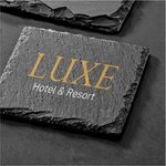 4 Pack Square Slate Coasters