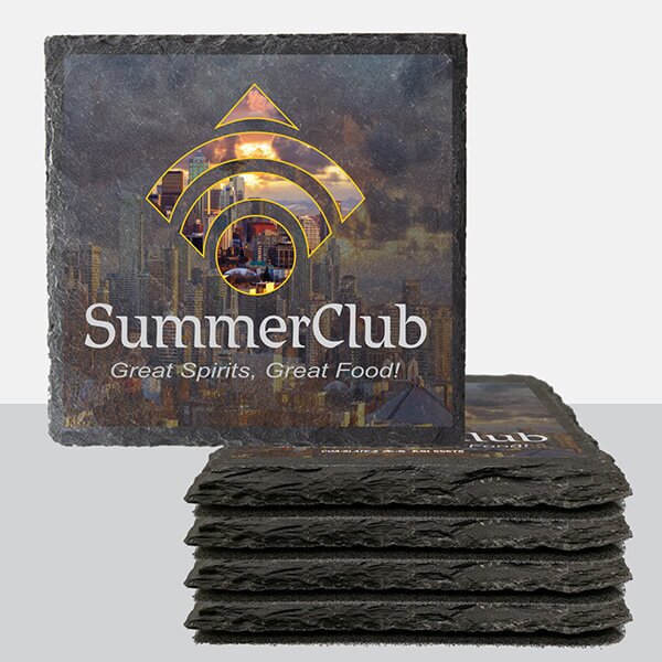Main Product Image for 4 Pack Square Slate Coasters