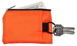 Imprinted Aeroloft (TM) Jet Black Stash Key Wallet - Neon Orange