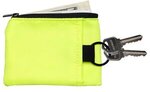 Imprinted Aeroloft (TM) Jet Black Stash Key Wallet - Neon Yellow