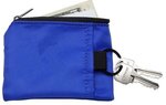 Imprinted Aeroloft (TM) Jet Black Stash Key Wallet - Royal Blue