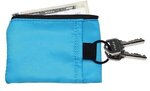 Imprinted Aeroloft (TM) Jet Black Stash Key Wallet - Sky Blue