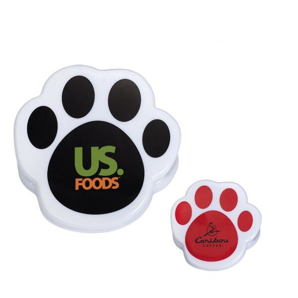 Main Product Image for Imprinted Clip Pet Paw Magnetic Memo