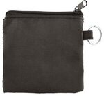 Imprinted Ear Buds In Zip Pouch - Black