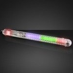 IMPRINTED FLASHING LED WAND WITH LANYARD - Multi Color LED