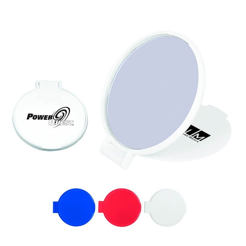 Main Product Image for Imprinted Mirror Compact Round