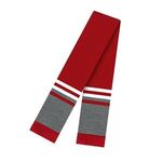 In Stock Knit 60 Inch Scarf with Elite Fringe - True Red