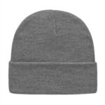 In Stock Knit Cap with Cuff - Heather