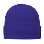 In Stock Knit Cap with Cuff - True Royal