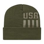 In Stock Patriotic Knit Cap with Cuff -  