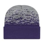 In Stock Static Pattern Knit Cap with Cuff -  