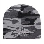 Buy Embroidered In Stock Urban Camo Knit Beanie