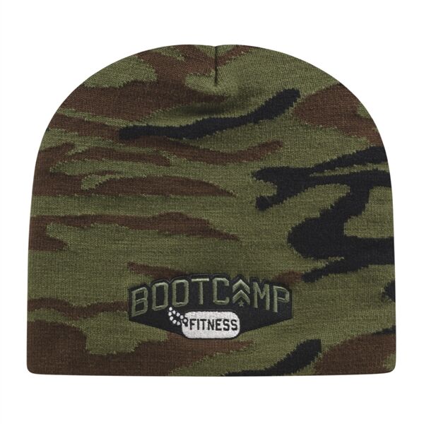 Main Product Image for Embroidered In Stock Woodland Camo Knit Beanie