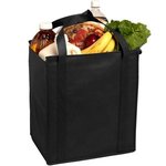 Insulated Large Non-Woven Grocery Tote - Black