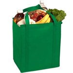 Insulated Large Non-Woven Grocery Tote - Kelly Green