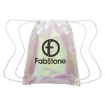 Buy Custom Printed Iridescent Pearl Drawstring Bag